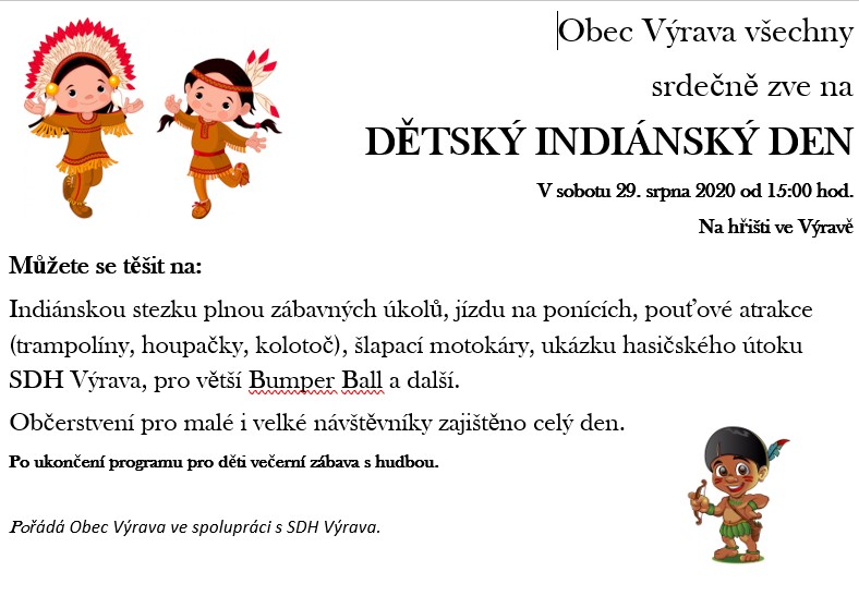 Plakát - dětský den Výrava